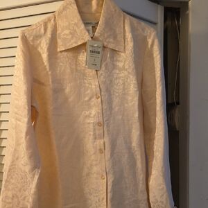Coldwater Creek Cream Button Down Shirt